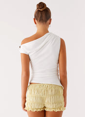 Agathe One Shoulder Top - Ivory