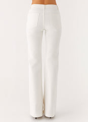 Aldo Bootleg Jeans - White
