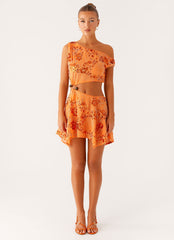 Aletta Sequin Mini Dress - Orange