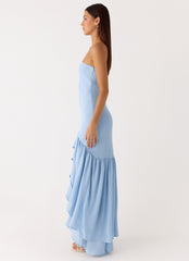 Evander Chiffon Maxi Dress - Blue