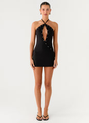 Off The Bass Mini Dress - Black