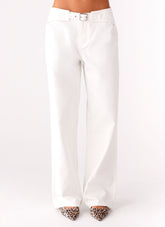 Texas Low Rise Jeans - White