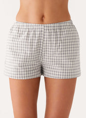 Adalina Shorts - Grey Check