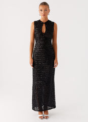 Kore Sequin Maxi Dress - Black