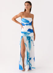 Laidee Maxi Dress - Cerulean Bloom
