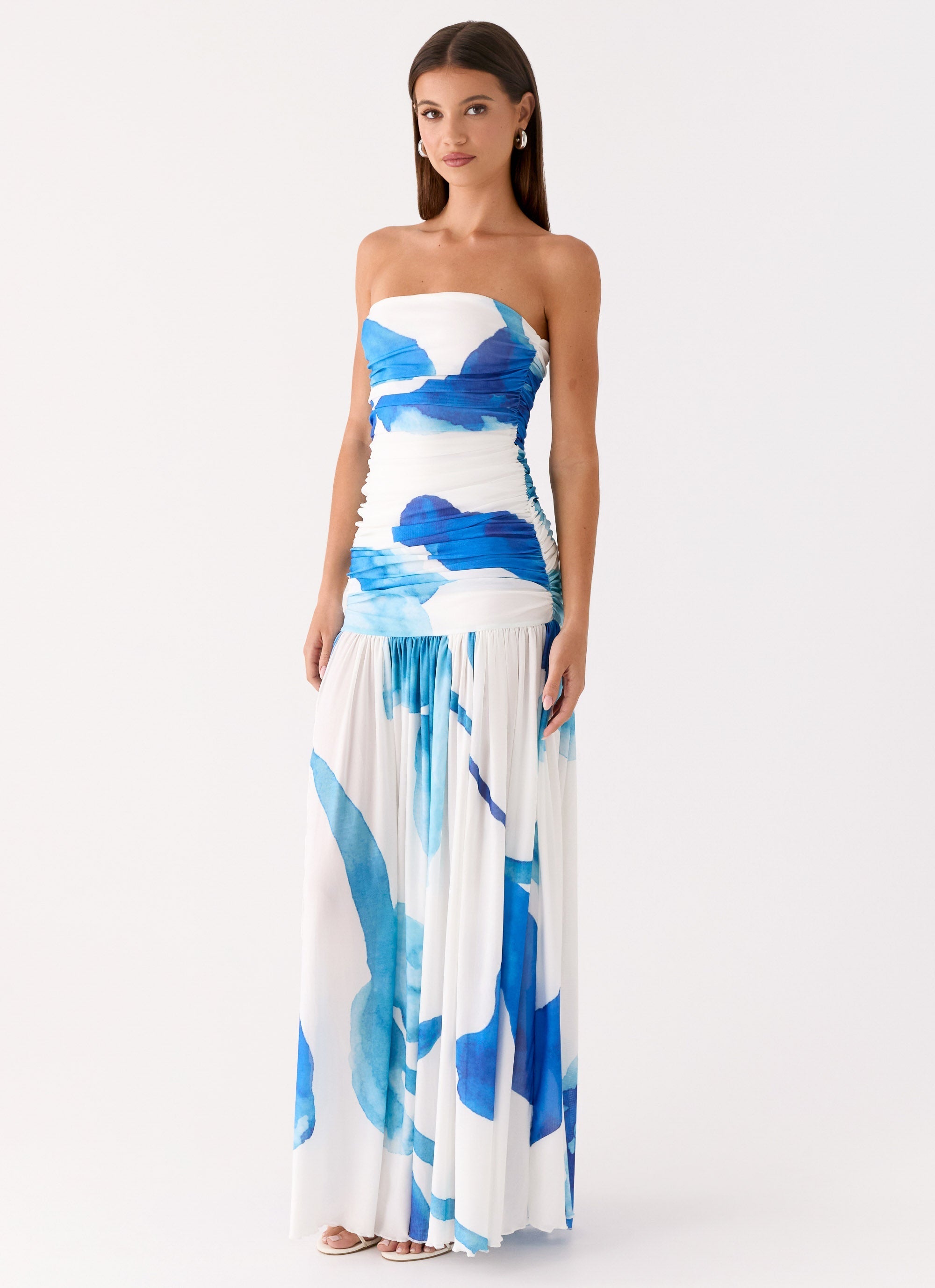 Laidee Maxi Dress - Cerulean Bloom
