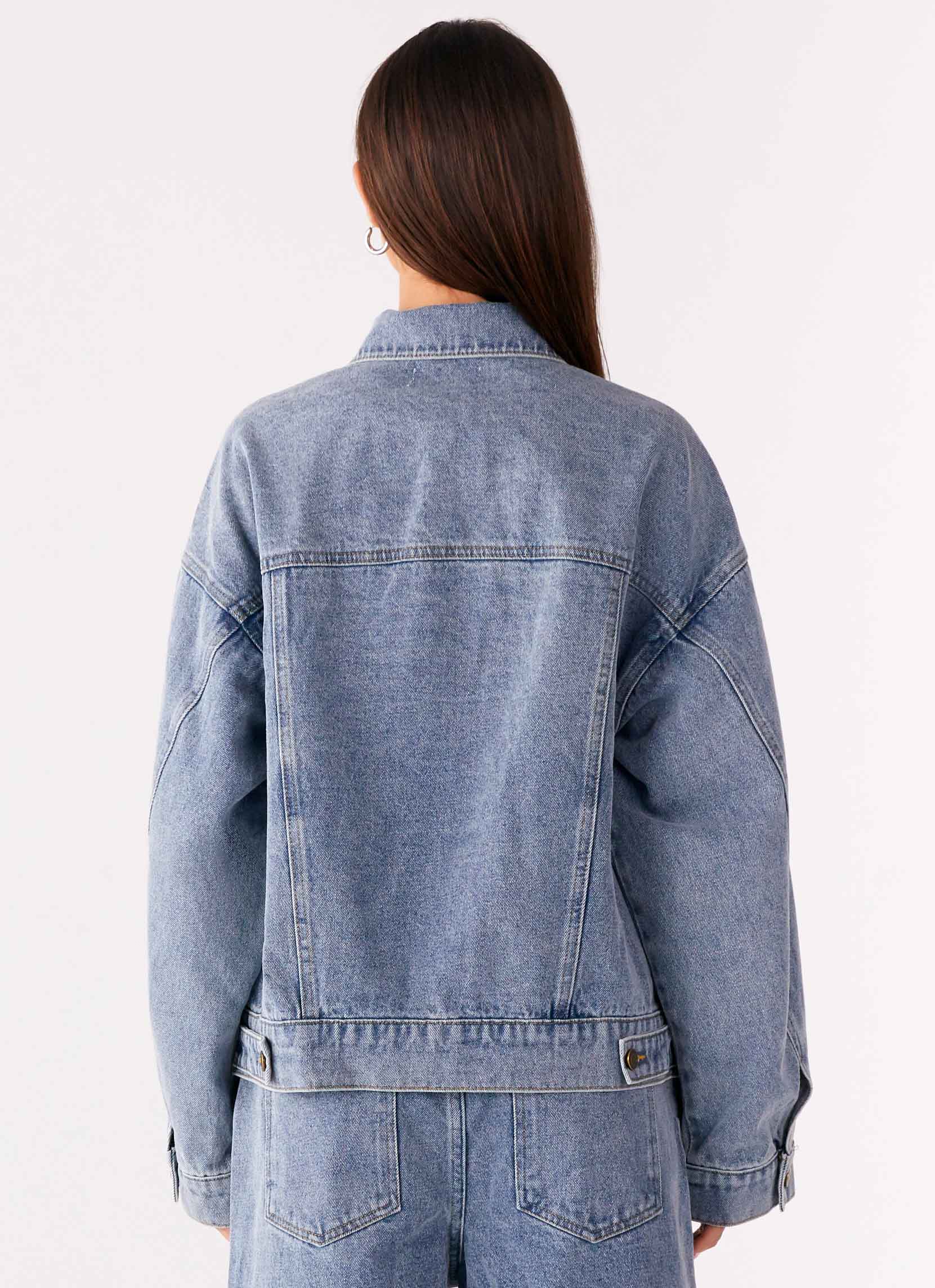 Orleans Oversized Denim Jacket - Blue