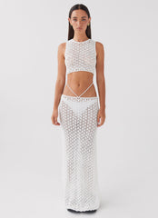 Mabel Bay Crochet Tank Top - White