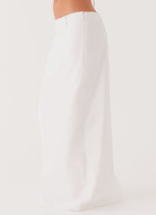 Jaslyn Maxi Skirt - White