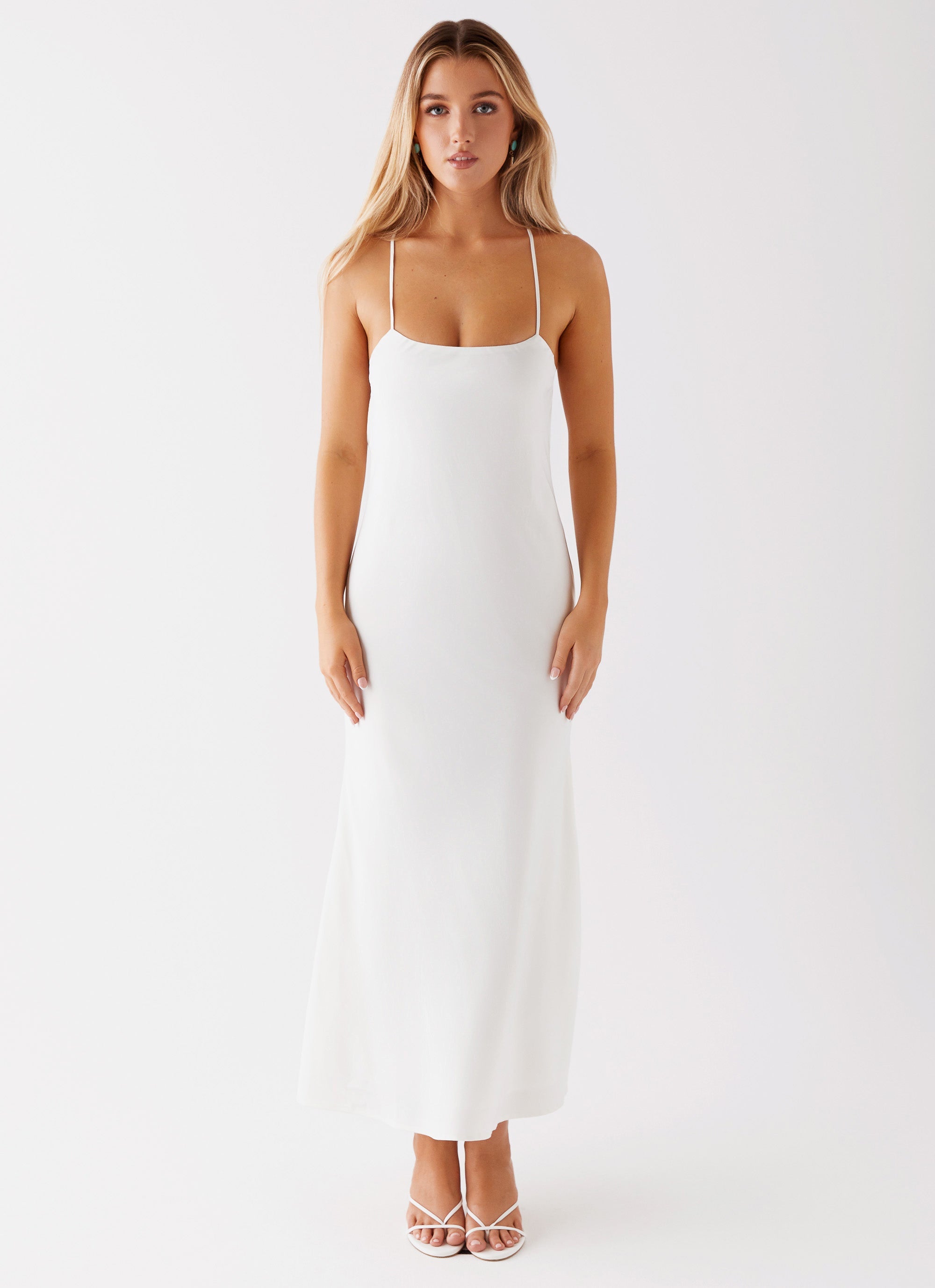 Runway Royalty Maxi Dress - White
