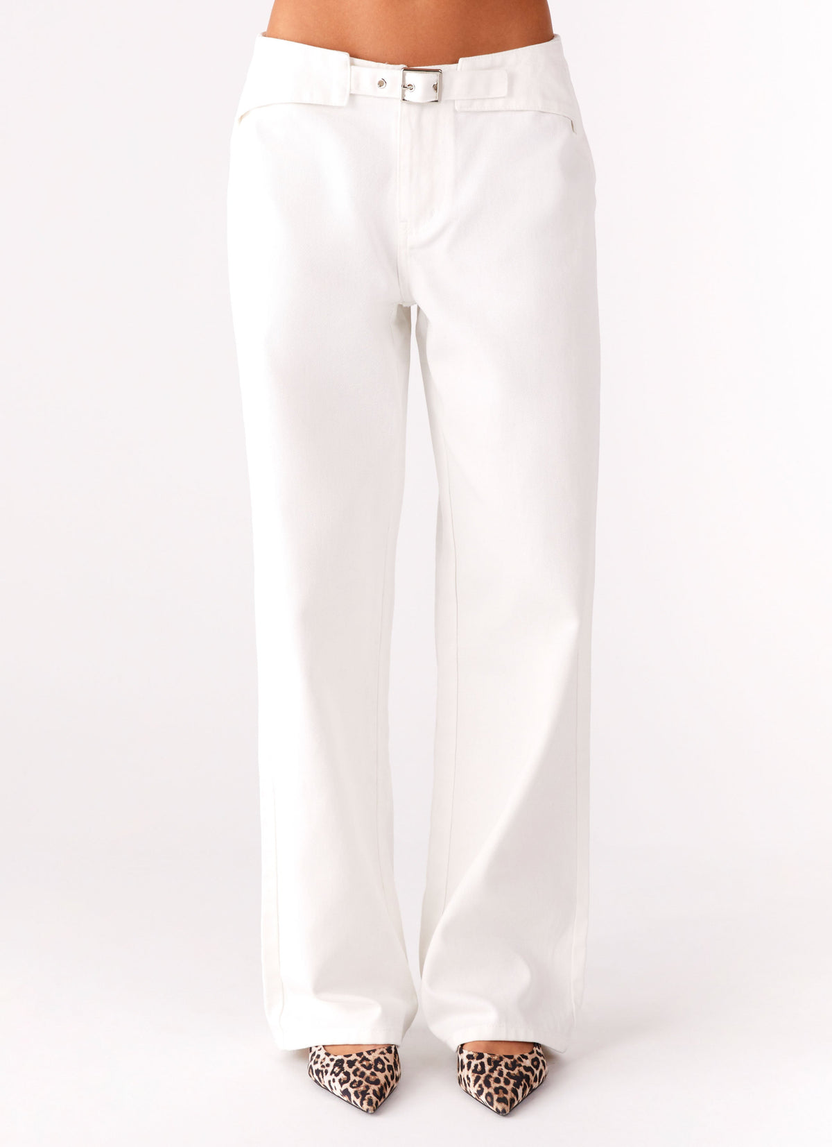 Texas Low Rise Jeans - White