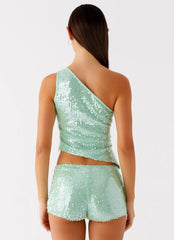 Travis Sequin Top - Sage