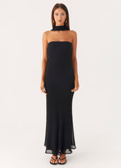 Under the Pagoda Maxi Dress - Black